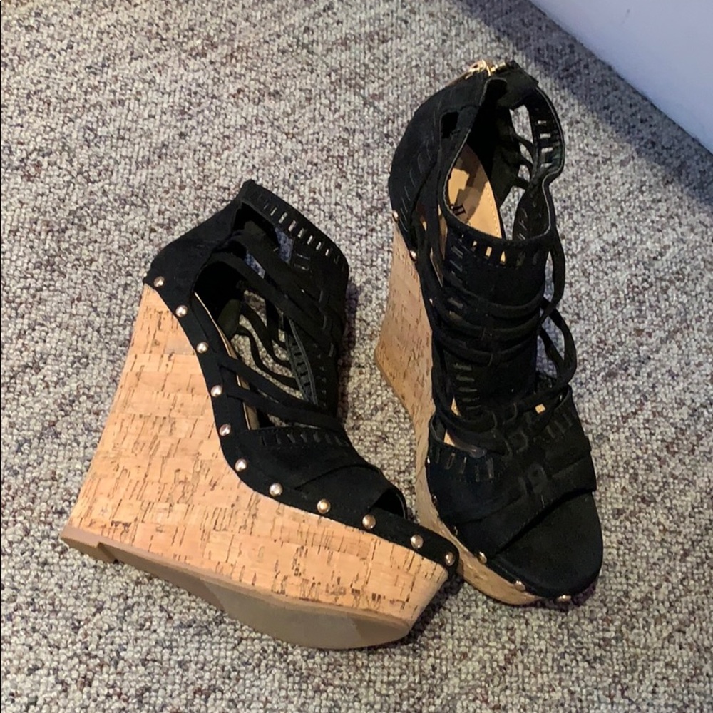 Platform wedge sandals